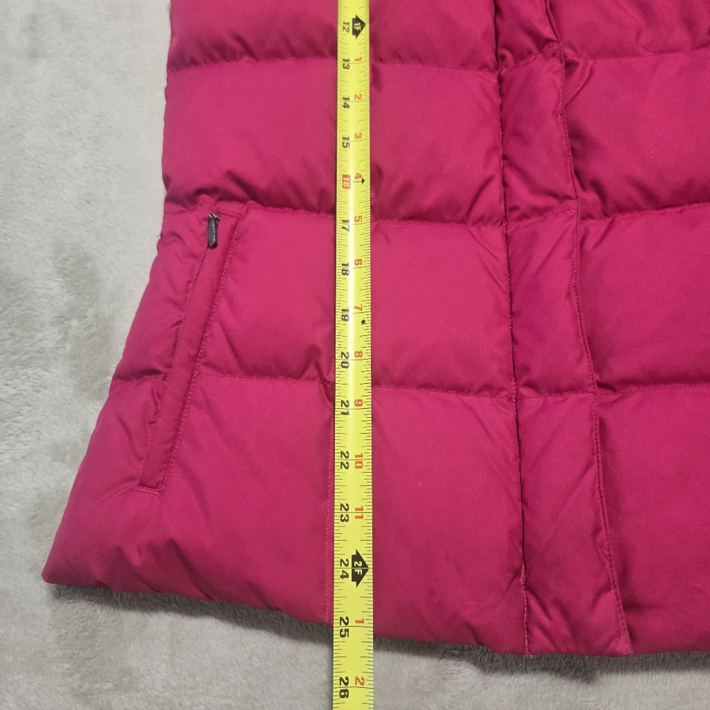 Eddie Bauer Women's Fuchsia Premium Goose Down Puffer Vest Sz S Outdoor Hiking - Picture 8 of 9